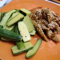 POULET SAUCE SOJA, BABY COURGETTES A LA MODE DUKAN (recette PL)