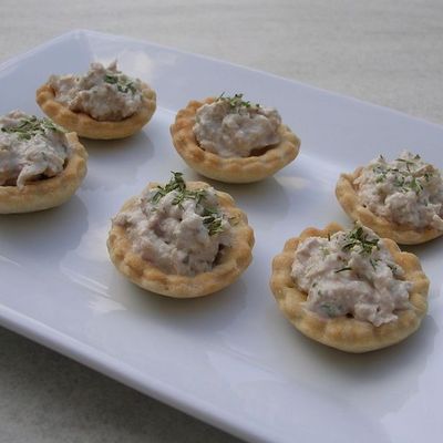 Tartelettes aux rillettes de thon