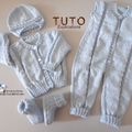 TUTO tricot bb COMBINAISON bebe modele layette bébé et patron a tricoter Explications brassière, bonnet, bloomer, chaussons