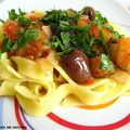 Tagliatelles aux légumes à la niçoise