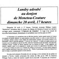QUAND LE SIEUR LANDRY SORT DE L'OMBRE....
