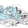 Le TMB -Tour du Mont Blanc- en 7 jours à pied et 7 croquis!-)