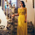 Caftan marocain jaune moderne