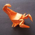 Scorpion en origami