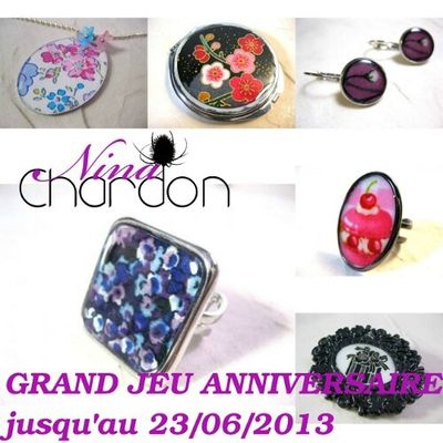JEU anniversaire: l'article de votre choix à gagner, jusqu'au 23.06.2013!!