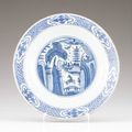 A Chinese porcelain plate, Ming dynasty, Wanli Period (1573-1620)