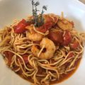 Linguines aux crevettes