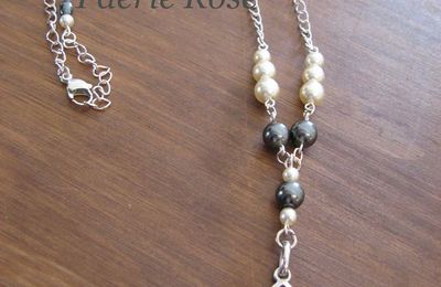 collier "Madonne aux perles grises"