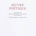 GRALL Xavier / Oeuvre poétique.