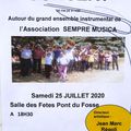 Concert Samedi 25 juillet 2020 à Pont-du-Fossé