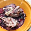 Tajine de pigeon au concombre sauce Kir