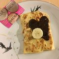 CREPES MOELLEUSES AU LAIT DE COCO, BANANES-CHOCOLAT NOIR