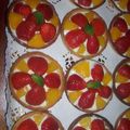 tartelettes au fruit (fraises abricots)