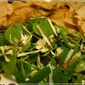 Galettes fourre-tout et salade bio toute fleurie !