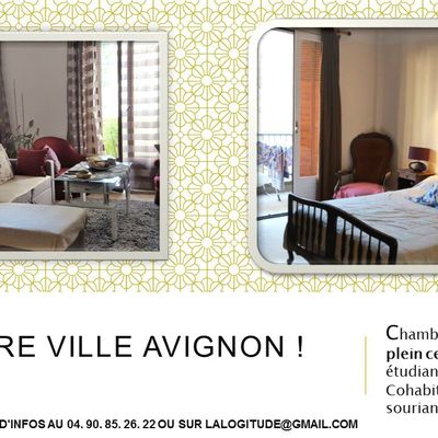 Trois nouvelles chambres en plein centre-ville d'Avignon ! Idéal pour les étudiants ! Septembre 2016.