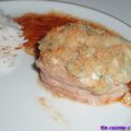 Grenadins de veau gratinés au roquefort