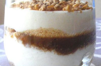 Tiramisù aux noisettes et au caramel "pointe de sel"      