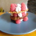 Millefeuille croquant aux framboises