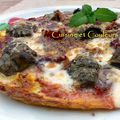 Omelette comme une pizza, aux artichauts poivrade et pancetta