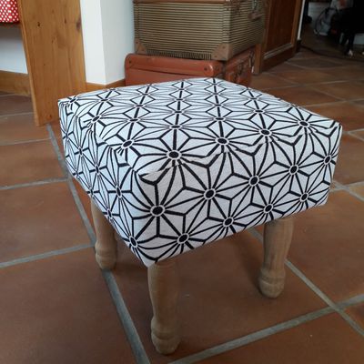 Un "avant/après" pouf customisé!