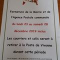 Fermeture Mairie