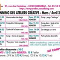 ATELIERS MARS-AVRIL