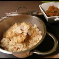 POULET KORMA EXPRESS AU RIZ SAFRANE ET CURRY DE LEGUMES