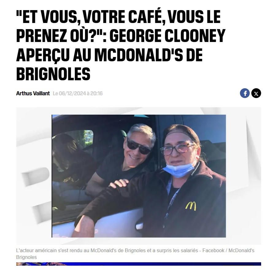 Venez comme Clooney