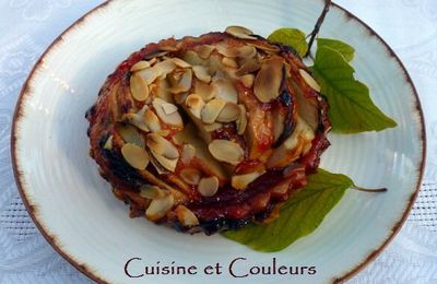 Tartelette à la pomme boskoop et gelée de coing