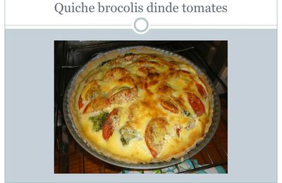 Quiche aux brocolis et émincés de dinde