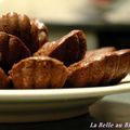 Madeleines au chocolat et au miel, sans blé