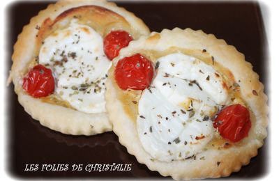 Tartelettes chèvre frais tomate