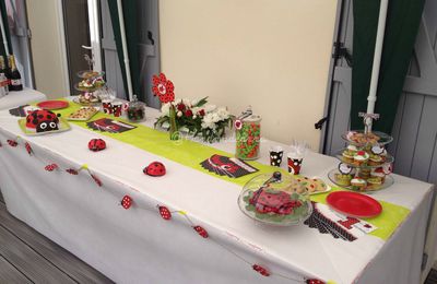 A sweet ladybug table for a wonderful baby... 