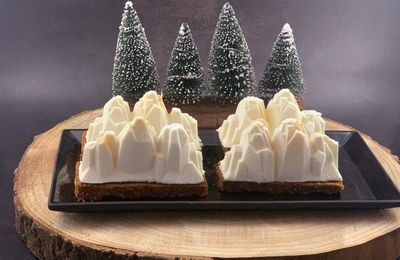 Bûches de Noël individuelles façon cheesecake (sans cuisson)