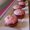 Cupcakes eau de rose et framboises
