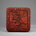 Case with Travelling Scene, Qing dynasty Qianlong period (1736-1795)