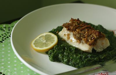 Cabillaud en croûte de pesto de tricheuse