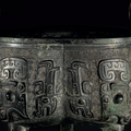 A bronze ritual tripod food vessel, liding, late Shang dynasty, 11th century BC