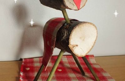 TUTO - DIY - Faire un renne en bois pour décorer la table de noël ou le sapin