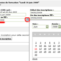 Calendrier de formation