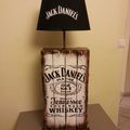 Lampe Design Jack Daniel's en palette