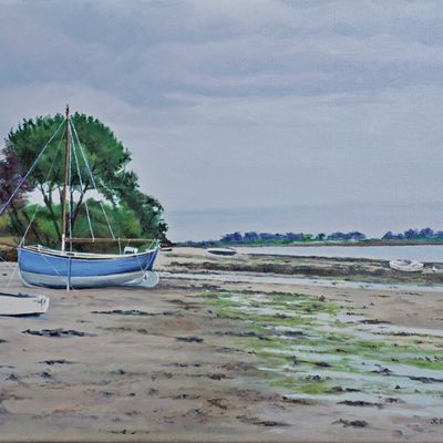 Penvenan (22), plage au bateau bleu