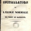 Inauguration de l'école normale à Montauban (1834)