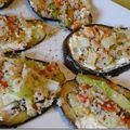 Roulés d'aubergines au quinoa et fromage frais