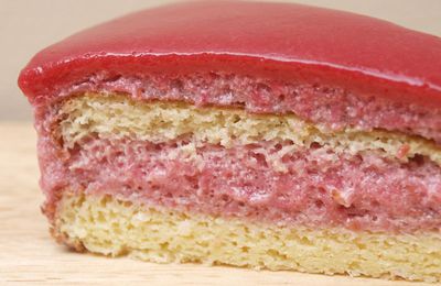 Sponge Cake sans gluten & sans lactose***: Version bavarois Framboises 