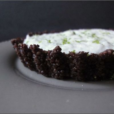 Tartelette de couscous au chocolat & mousse coco au citron vert