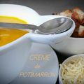 Crème de Potimarron, Fromage et Croûtons