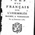 1786 - LETTRE DU ROI A M. LE DUC DE GUINES : ASSEMBLÉE DES NOTABLES DU 29 JANVIER 1787