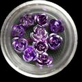 Fleurs métalliques  " violet "
