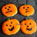 Sablés d'Halloween : citrouilles et fantômes